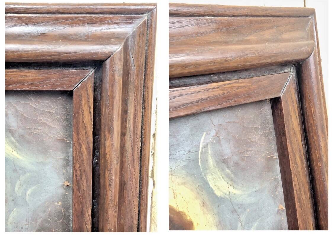 Oil painting on canvas XVIII Virgin and Child