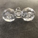 Saleron of table in crystal of saint louis star decoration