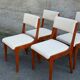 Quatre chaises Scandinaves années 60/70