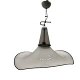 Large Black and White Murano Glass Light Pendant 1970’s