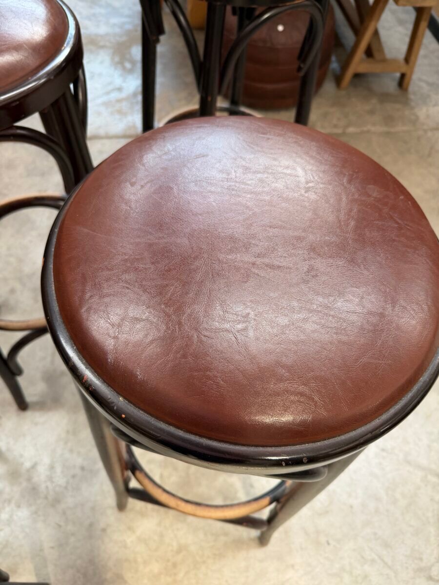 Set of 4 bar stools from the 1960s.