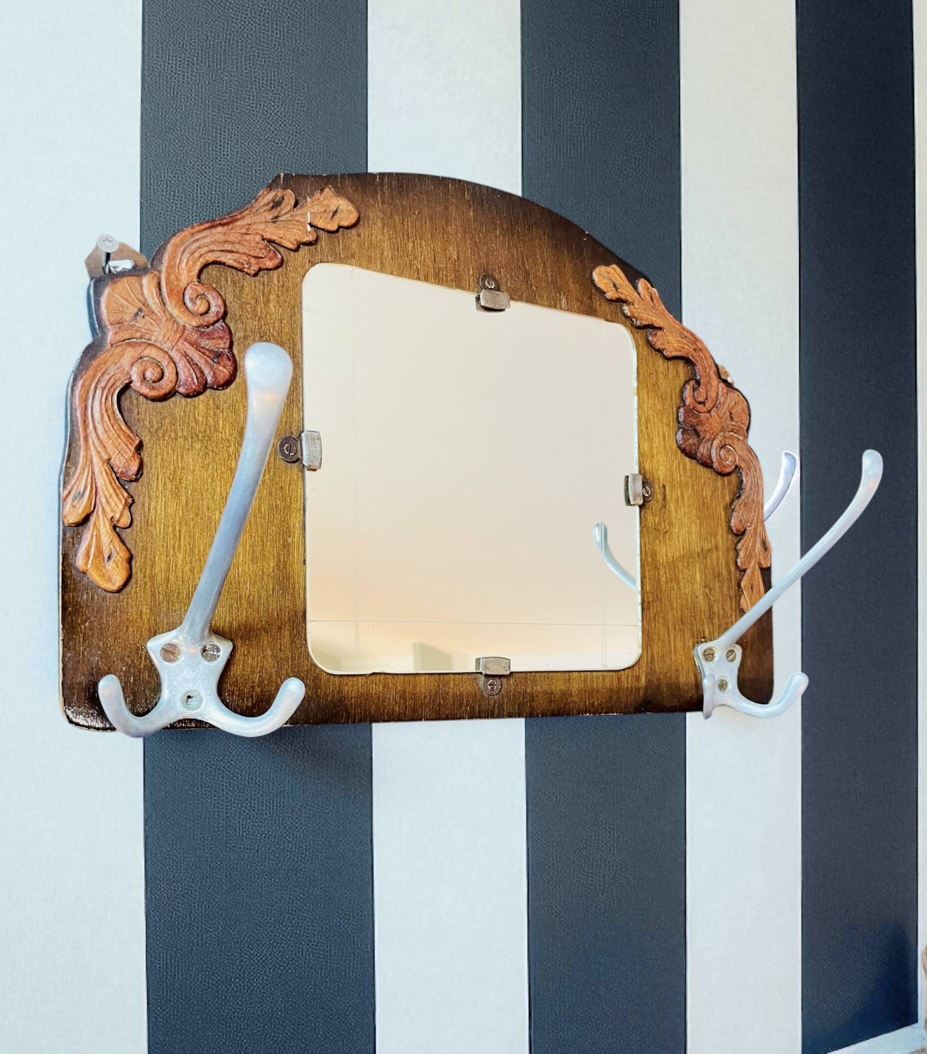 Late Art Deco coat rack, 1950s