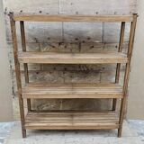 Ancien rack - étagère en teck birman