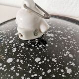white speckled enamelled metal lampshade