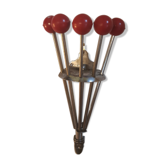 Umbrella coat rack serjac red vintage year 60