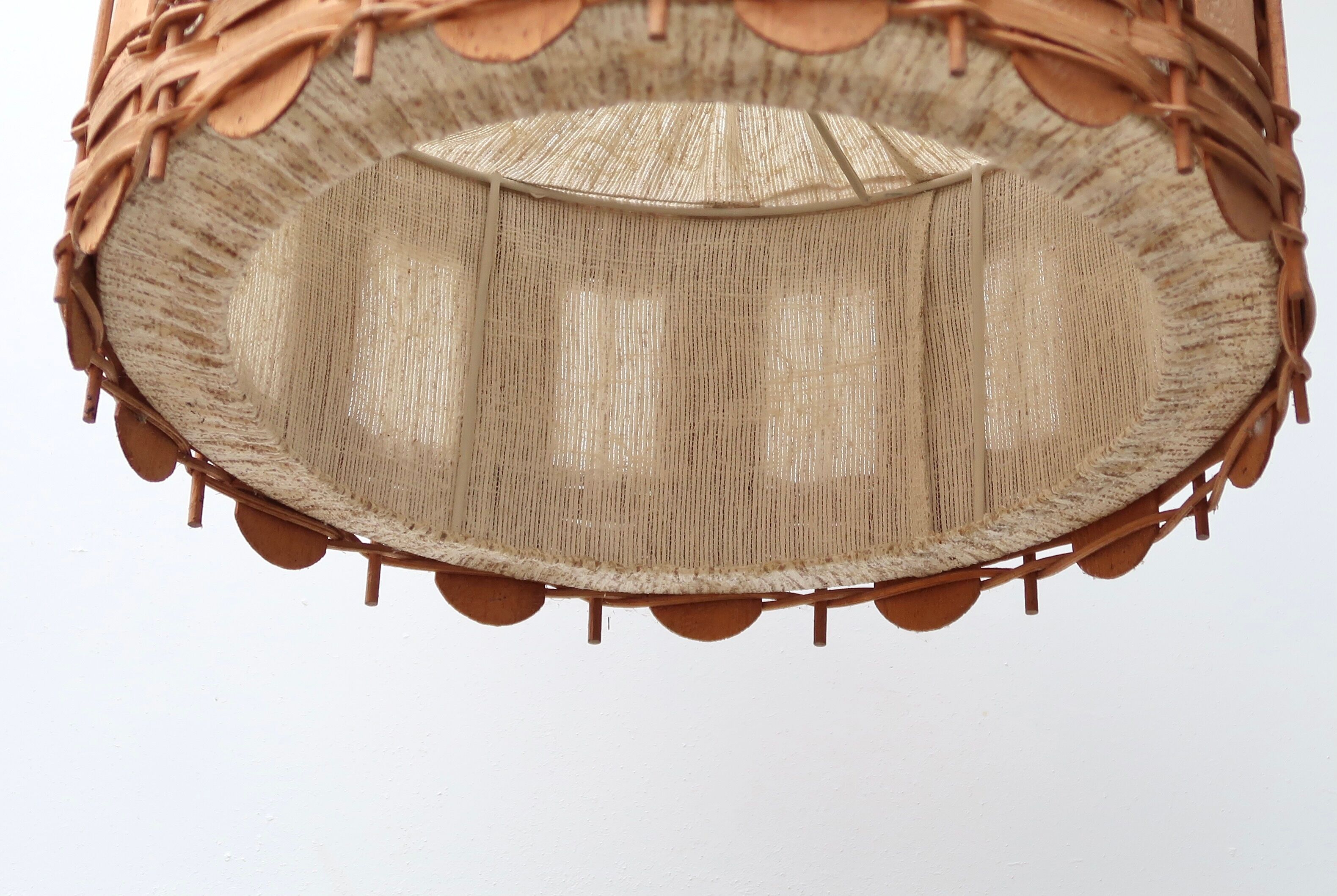 Suspension in wood and canvas, 60s