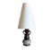 Vintage Mid Century Modern German Handmade Fat Lava Ceramic Table Lamp
