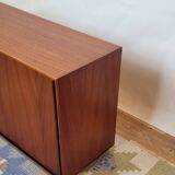 Vintage Scandinavian TV unit in teak, either on legs or suspended - Denmark - 1960s