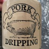 Glazed stoneware pot