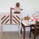 Travailleuse relookée vieux rose