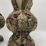 Paire de vase en barbotine ancien