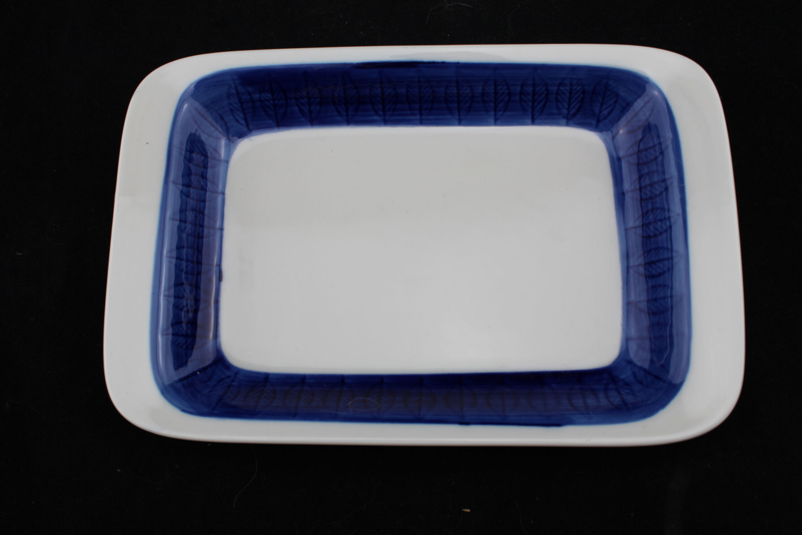 Empty Pocket Koka by Rörstrand, fish, blue