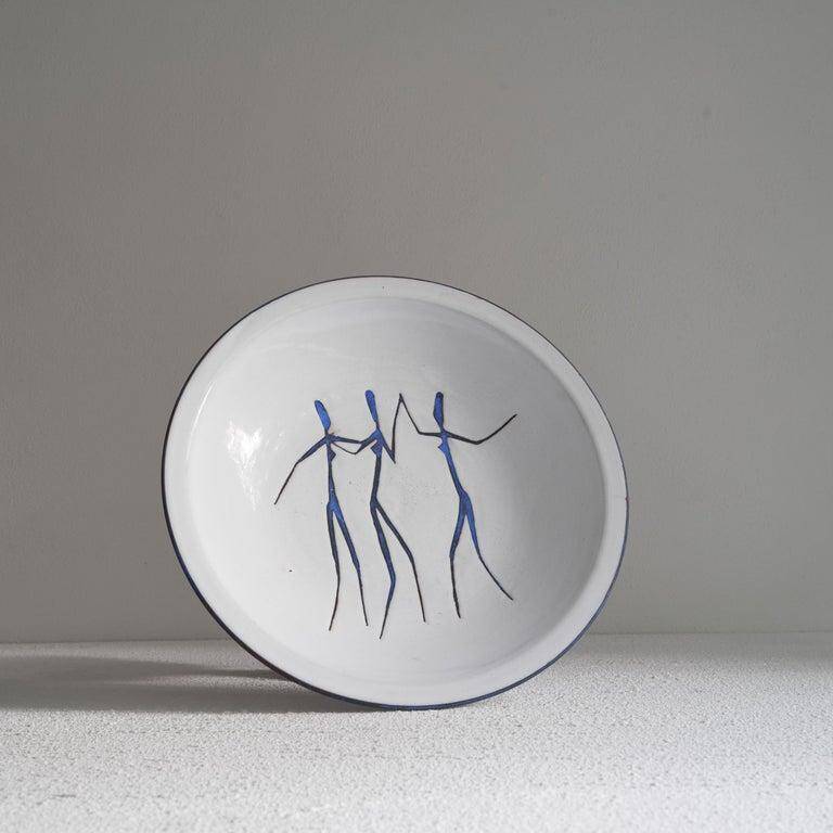 Hans Wagner large decorative ceramic bowl from the 1950s