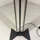 Italian steel tear plate and glass floor lamp 1980’s.