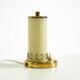 A beautiful, rare 1950s brass table lamp with one opal glass shade adorned