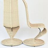 Paire de chaises en corde
