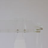 Tall lucite sidetable, 1970s.