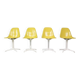 Charles & Ray Eames Set of 4 Yellow "La Fonda" Chairs for Herman Miller, 1960