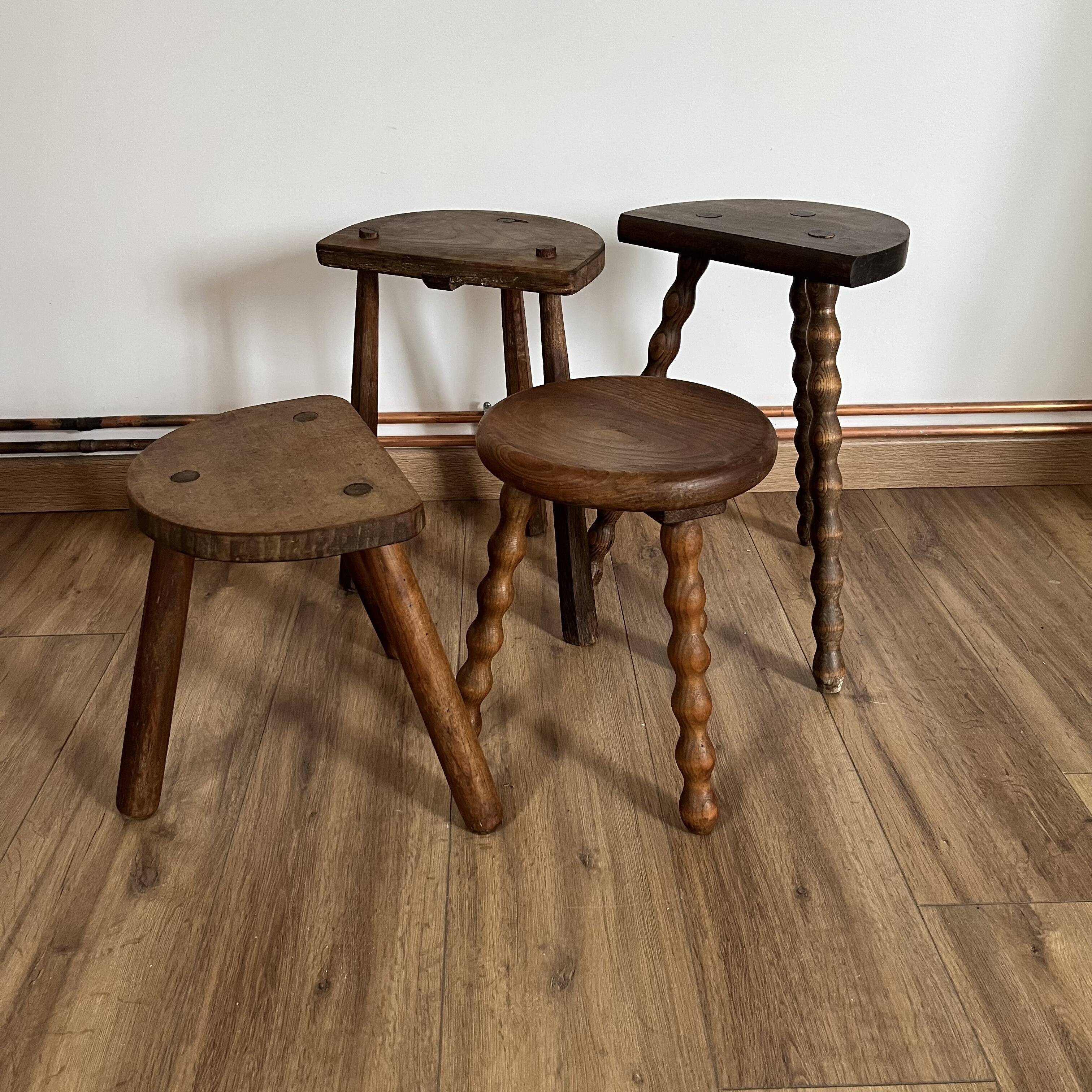 Set of 4 mismatched stools