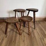 Set of 4 mismatched stools