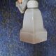 Art Deco wall lamp in porcelain and opaline