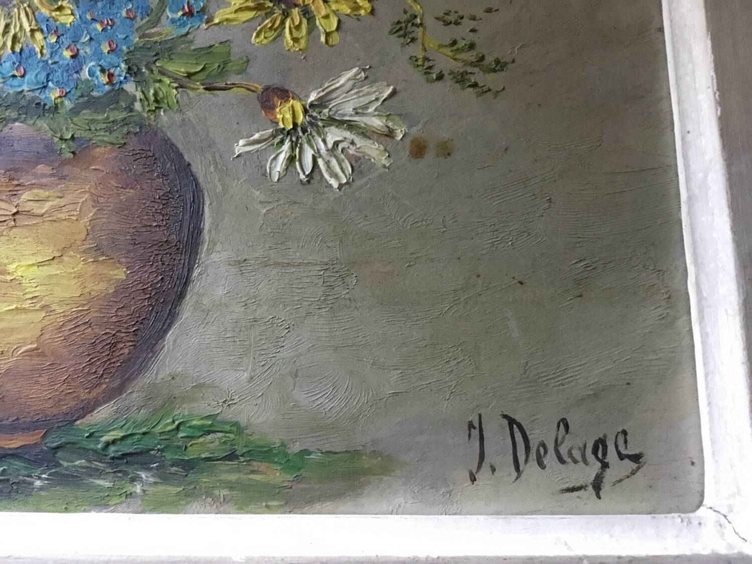 Oil painting by J Delage