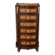Rosewood and rosewood marquetry chest of drawers, Louis XV style – 2nd half of the 19th century.