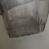 XL pressed glass jar 19th century cork stopper