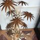 Vintage flower floor lamp by Hans Kogl 1970s