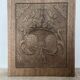 Carved wood panel, wall decoration