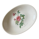 Plat faïence Salins - Rose de Redouté