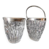 1960 / Cristal d'Arques? / 2 Ice Buckets