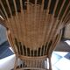 Pair of armchairs in rattan, wicker and woven bamboo, 1970
