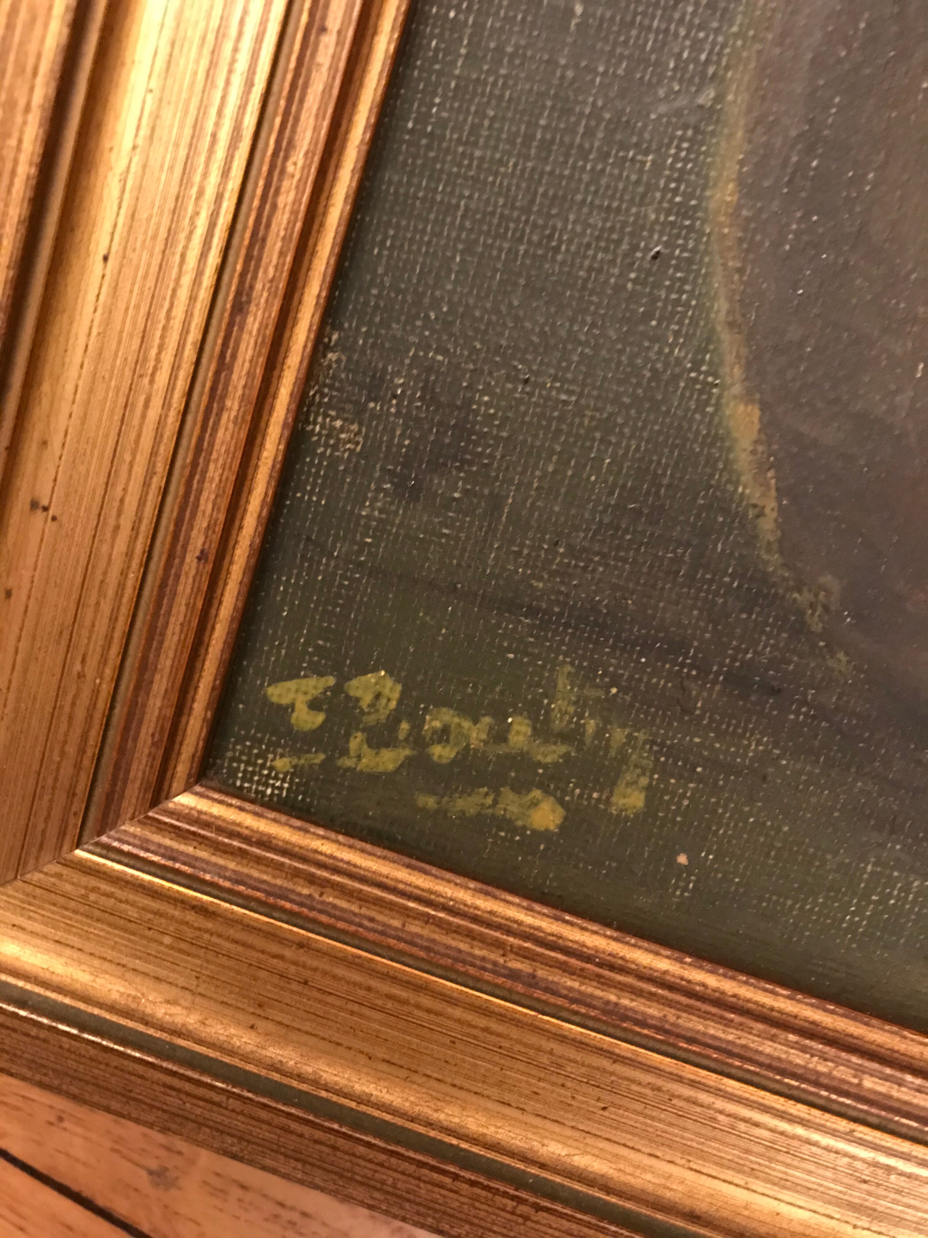 Still life oil on framed canvas