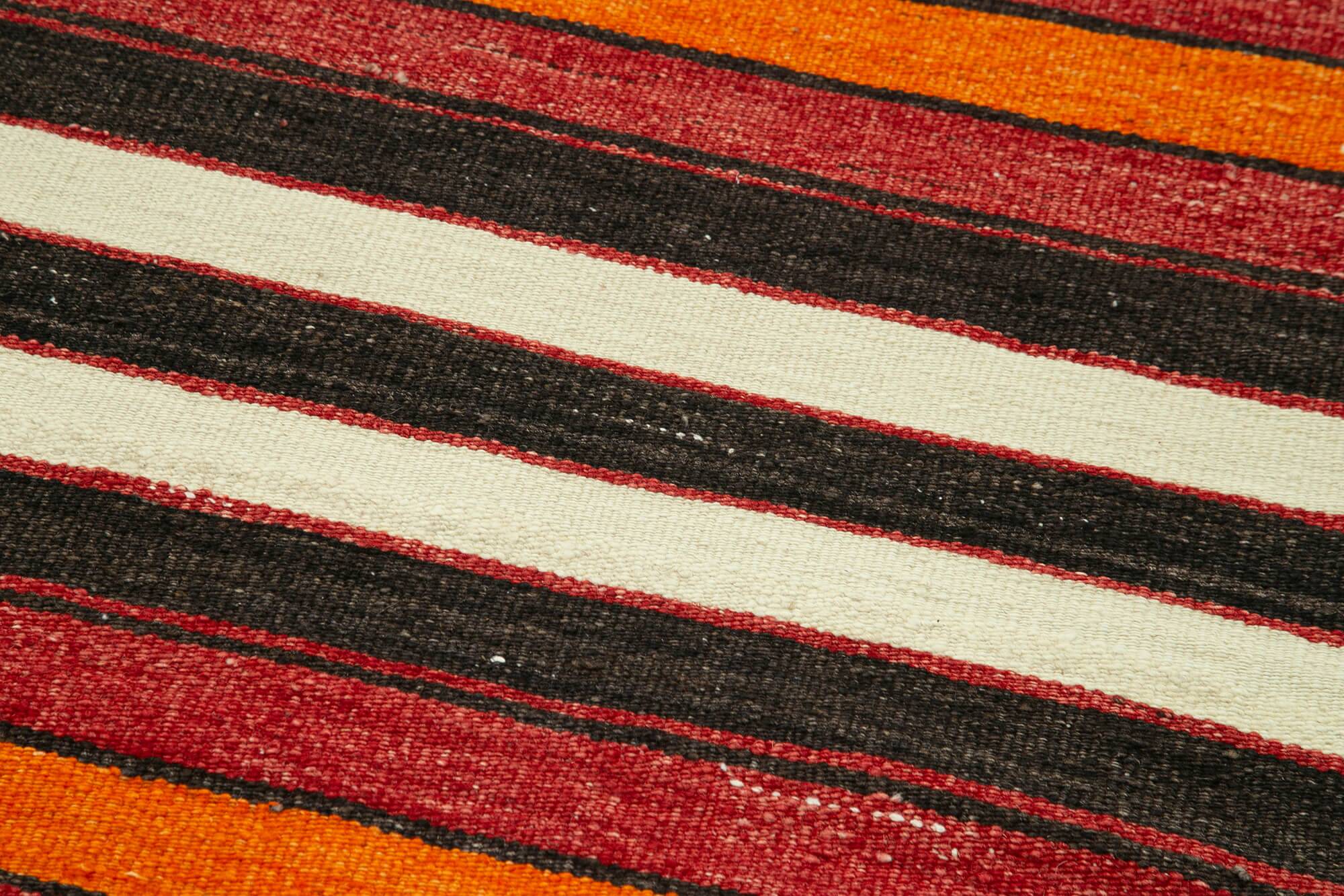 Turkish Handmade Vintage Anatolian Kilim 97 cm x 328 cm