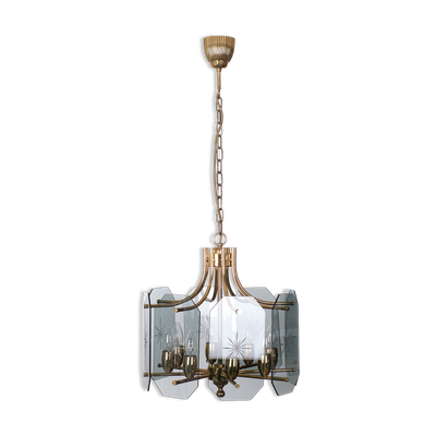 Lustre en verre Josef Brumberg, 1970s Allemagne