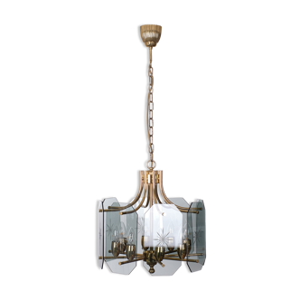 Josef Brumberg Kristal Glass Chandelier 1970s Germany