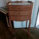 Vintage bedside table with 3 drawers