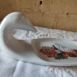 Duck-shaped foie gras dish, Sologne porcelain
