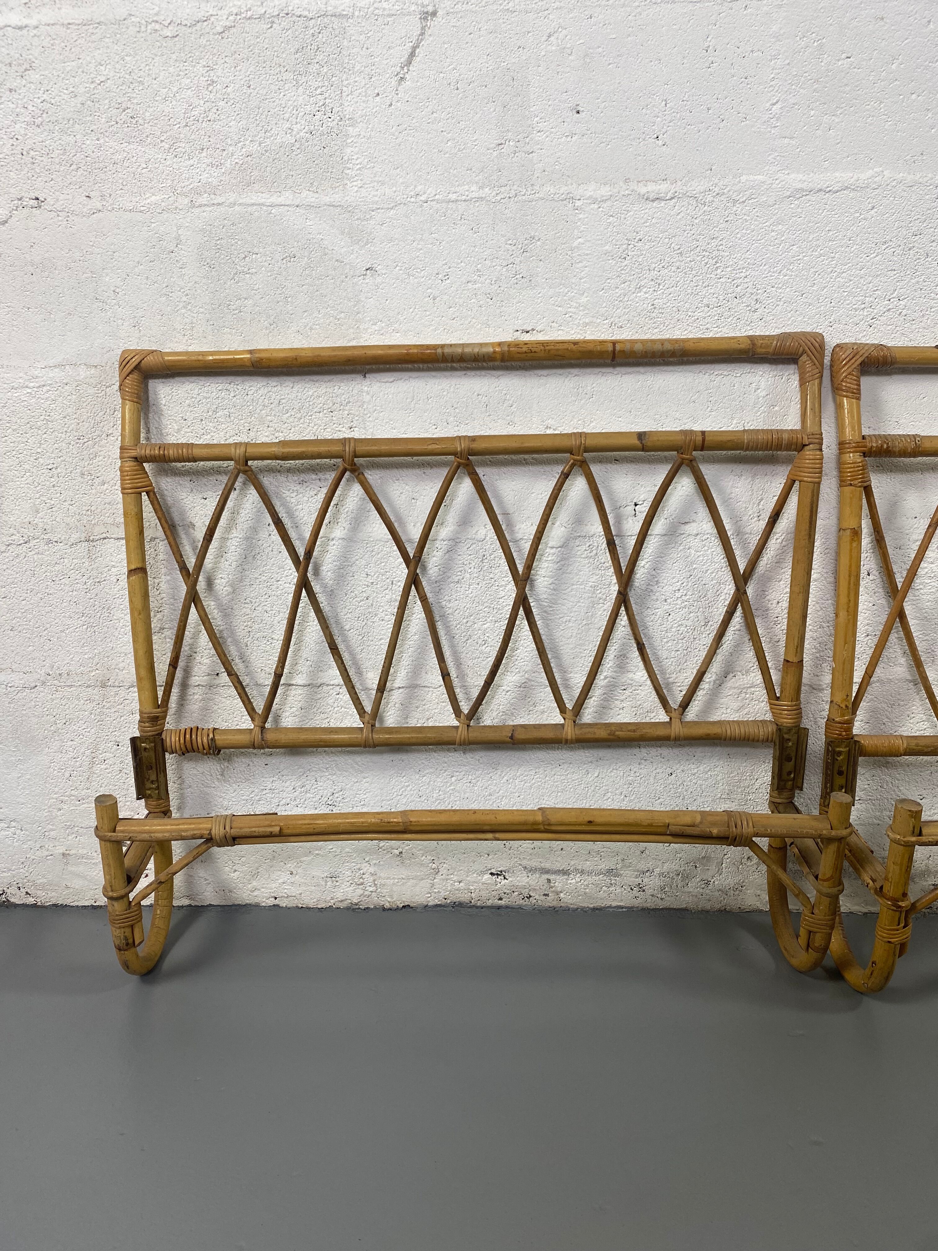 Bamboo headboard and legs