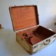 Vintage leather suitcase 1950 house Allemand-Arniaud in Marseille