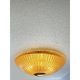 Venetian Lens Amber Graniglia Murano Glass Flush Mount by Simoeng