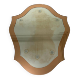 Double mirrors stacked baroque design, France 1970