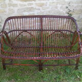 Rattan bench