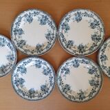 6 Terre de fer dessert plates