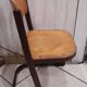 Design children's chair from the 60s/70s, made of wood and metal, for nursery school.