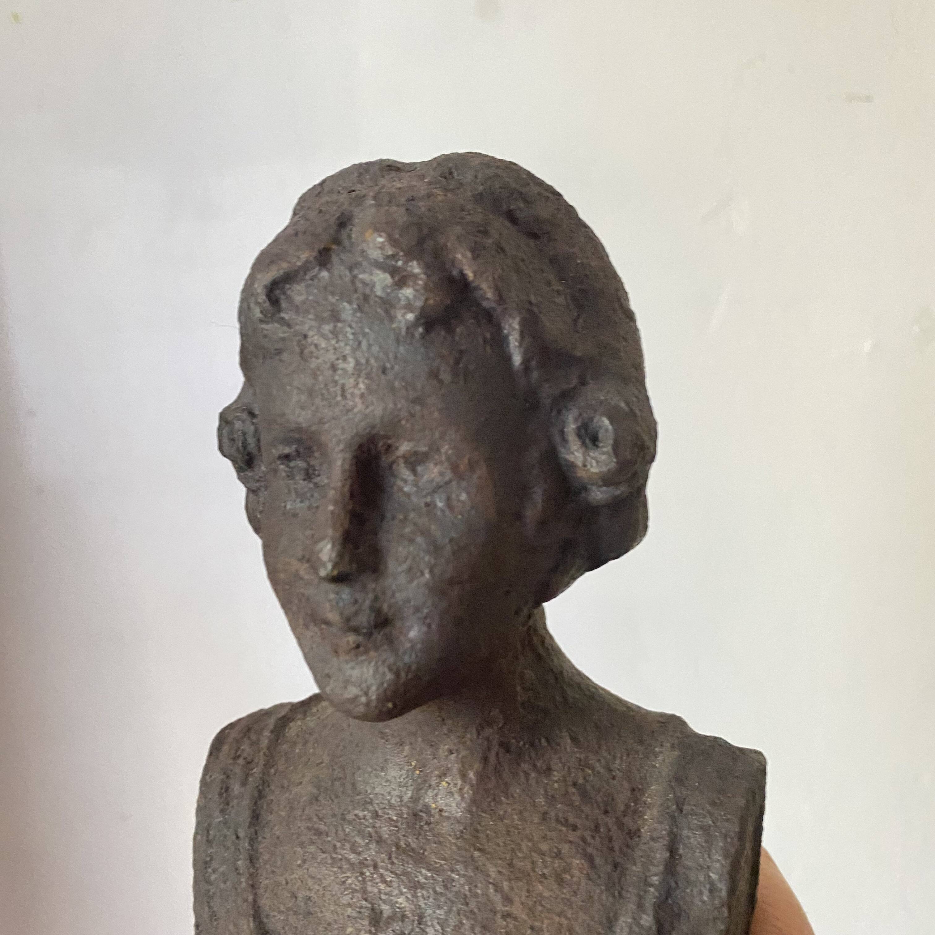 Cast iron bust door stop or bookend