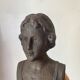 Cast iron bust door stop or bookend