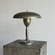 Patinated brass and chrome table lamp from the 1950s.