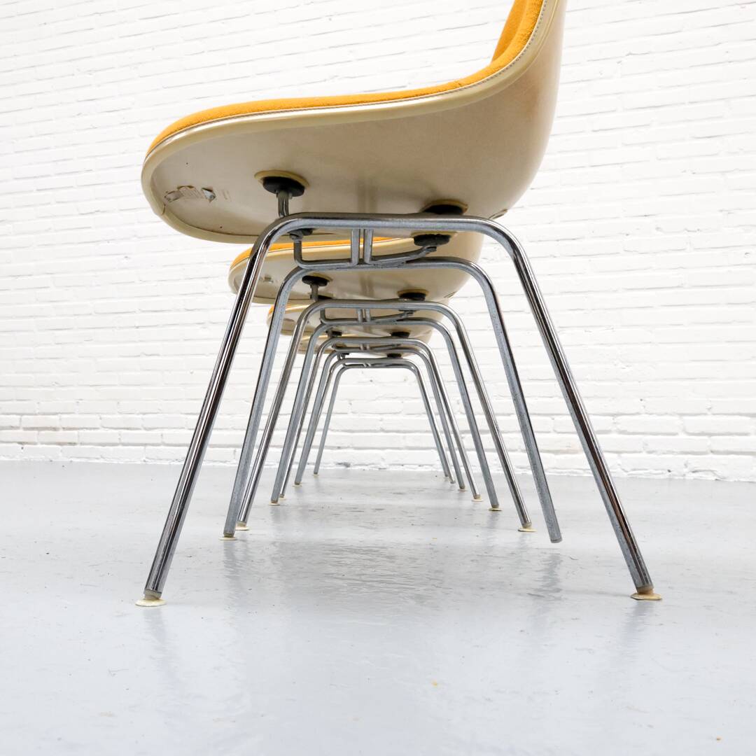 Chaises de salle à manger Eames DSX Herman Miller années 1970
